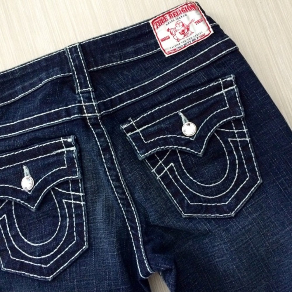 True Religion Dark Wash Bootcut Jeans
